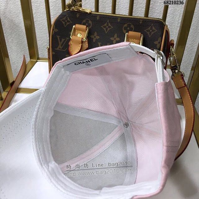 Chanel新品女士帽子 香奈兒燙鑽棒球帽鴨舌帽  mm1423